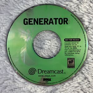 Generator Vol. 2 (Sega Dreamcast, 2000) Demo - Not For Resale - Disc Only